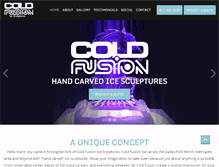 Tablet Screenshot of coldfusionicesculptures.com